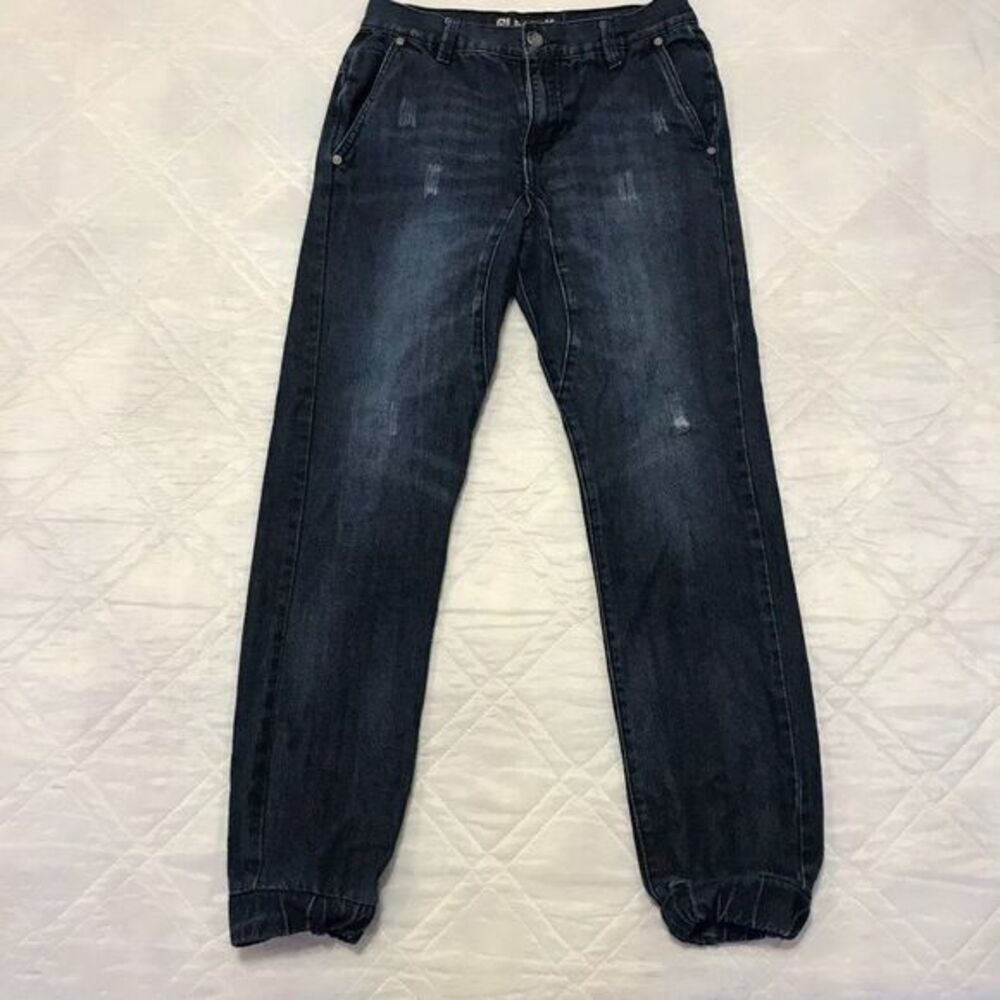 CJ‎ Black distressed blue jeans 28/29